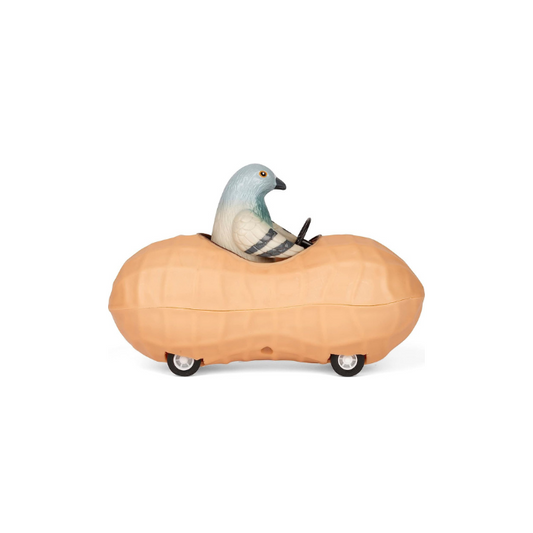 Pigeon in a Peanut Car