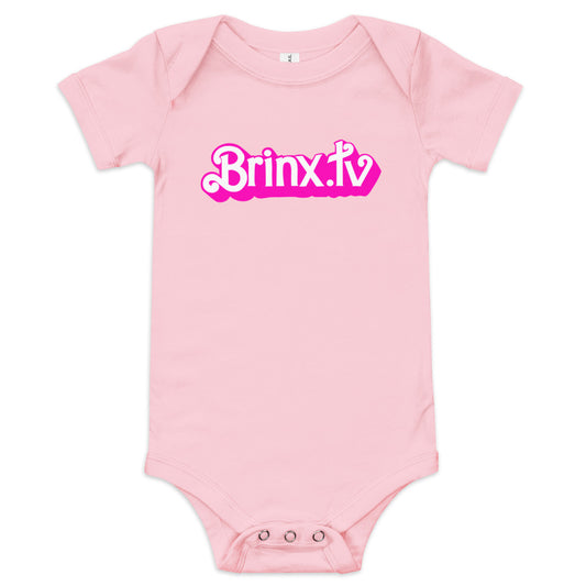BRINX.TV Baby Pink Onesie