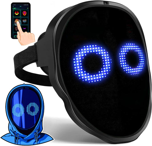 Face Transforming LED Robot Mask