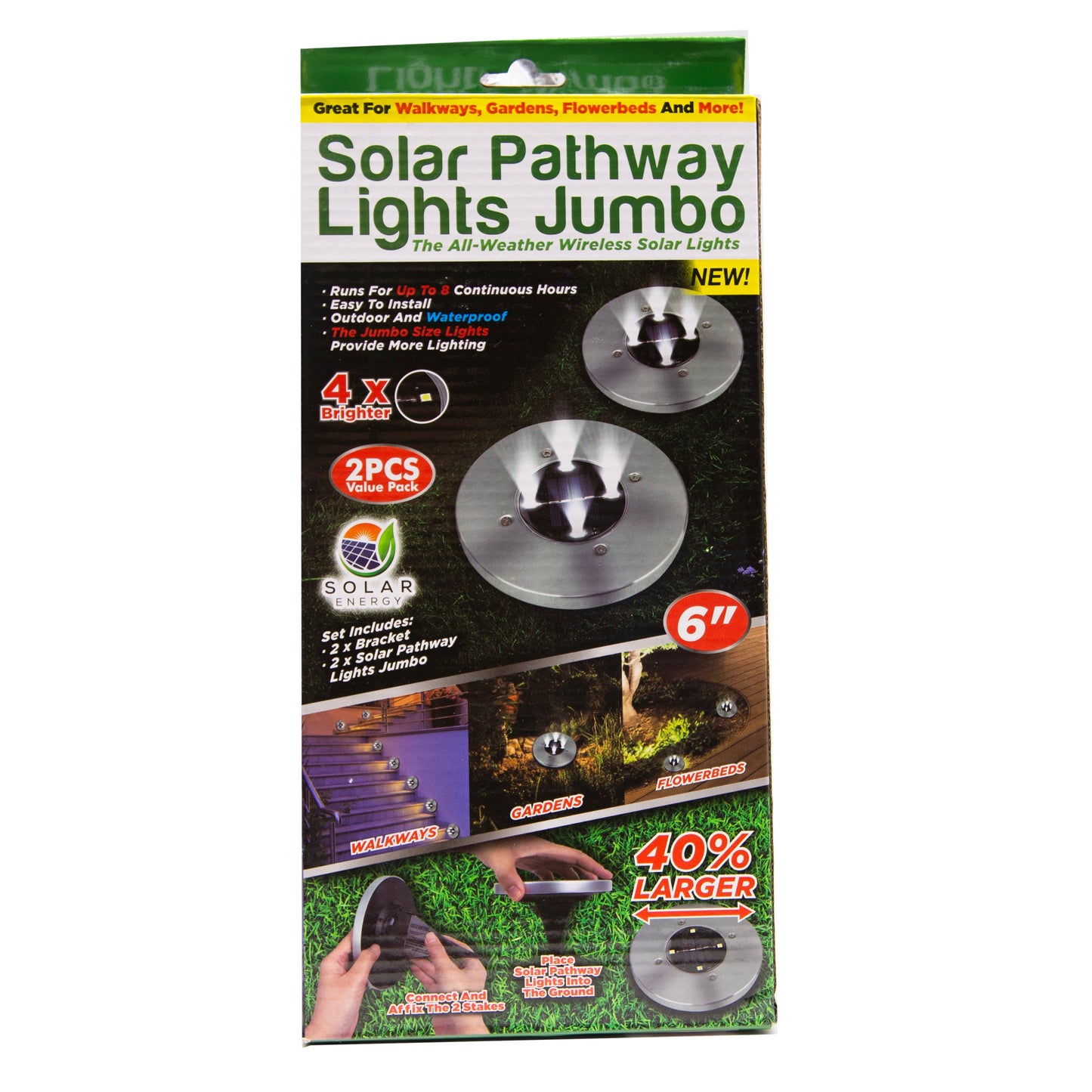 Jumbo Solar Pathway Lights Rd
