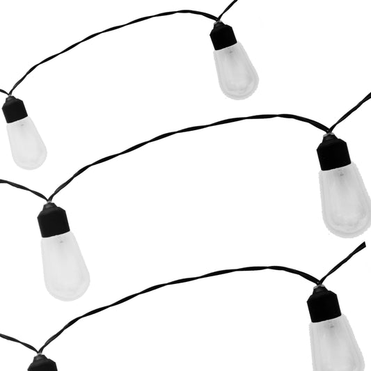 Home Innovations 10 Count Solar LED String Clear Lights