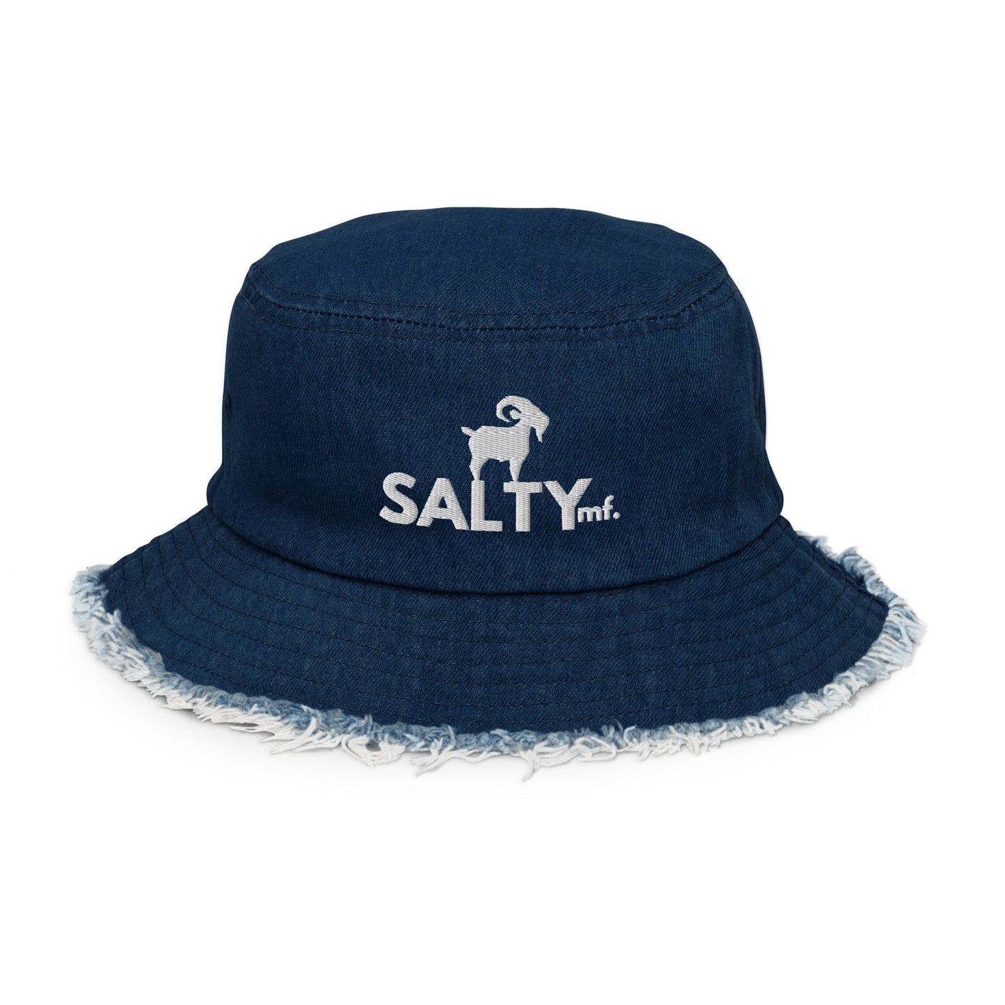 Saltymf Distressed Denim Bucket Hat