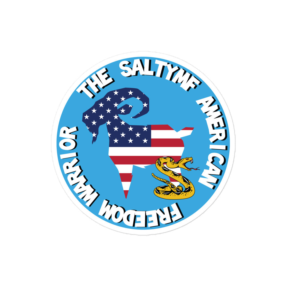 The SaltyMF American Freedom Warrior Sticker
