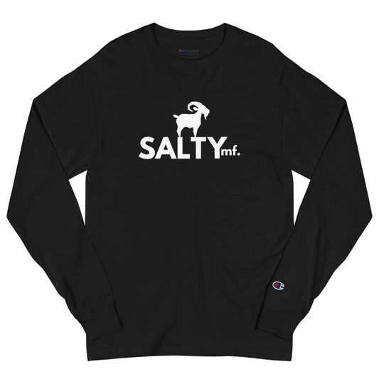 The SaltyMF Men's Black Champion Long Sleeve Shirt