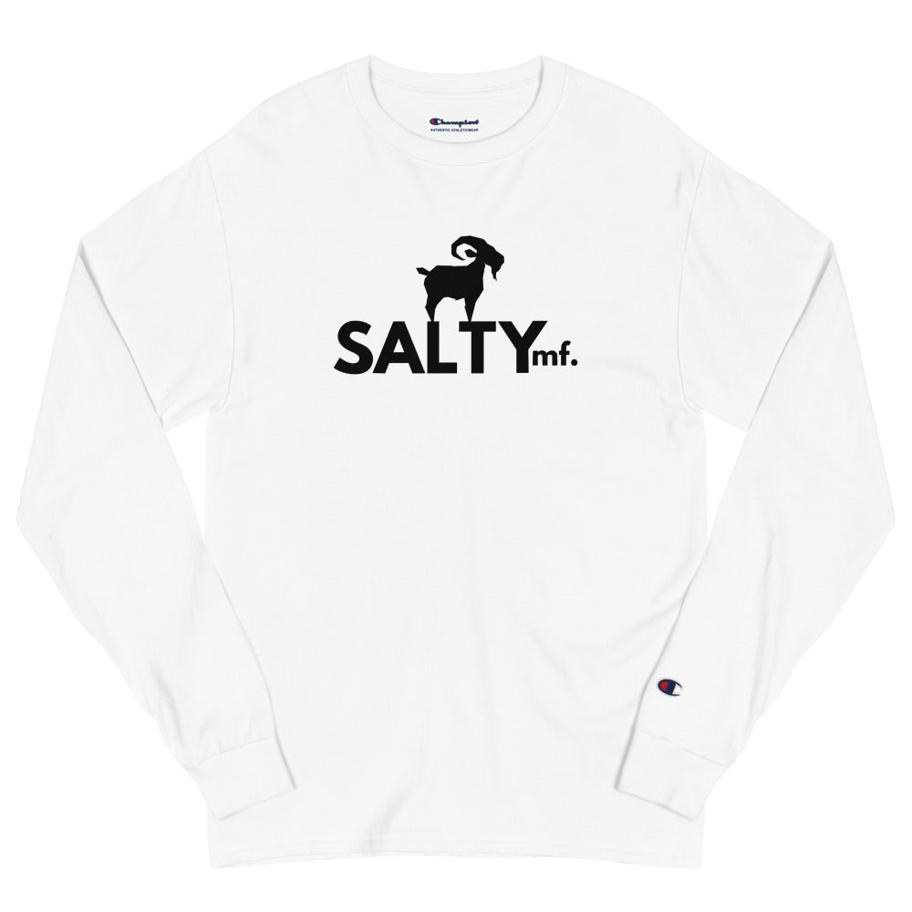 The SaltyMF Champion White Long Sleeve Shirt