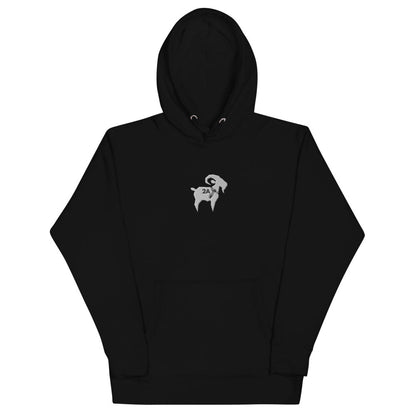 The SALTYMF 2A White GOAT Embroidered Hoodie