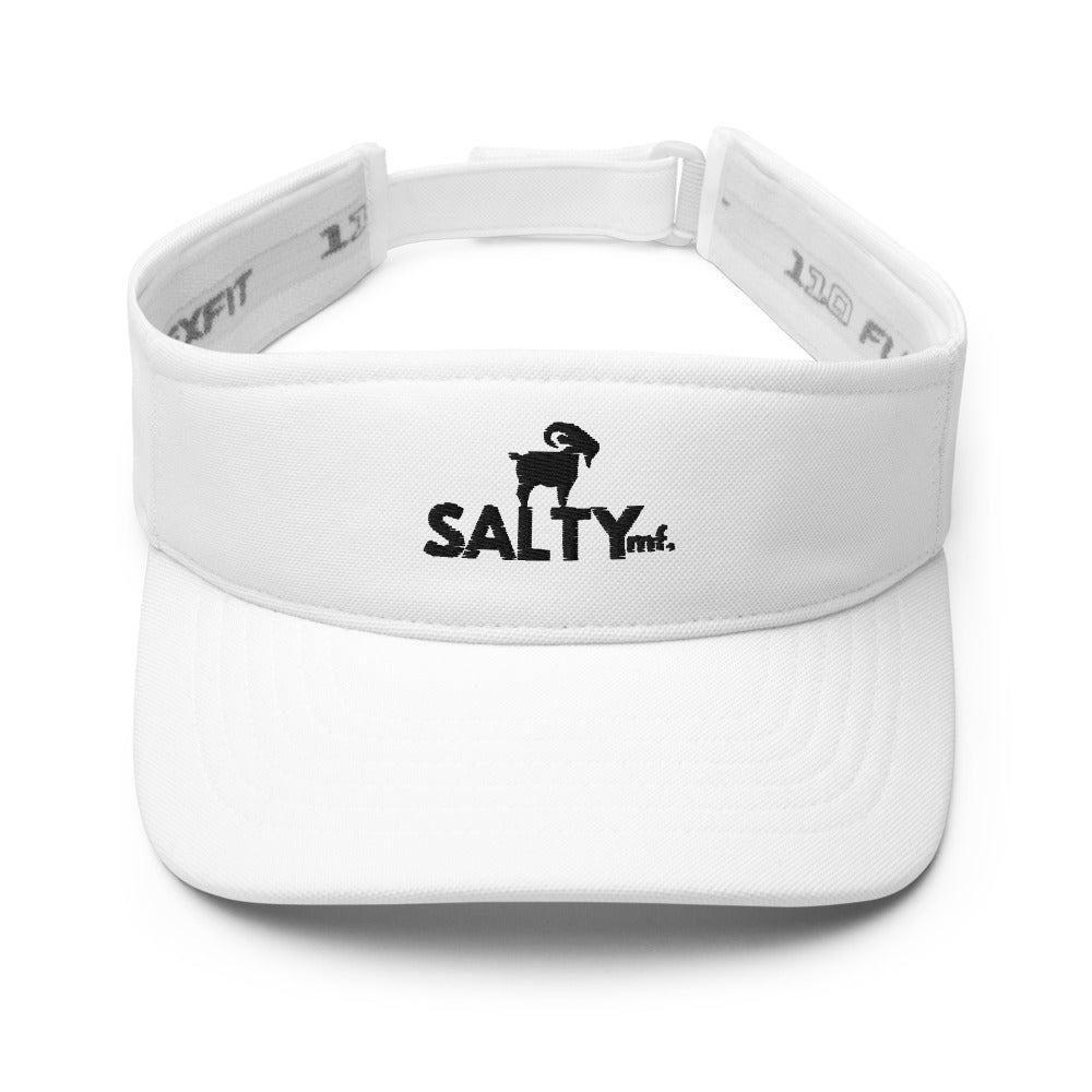 The SaltyMF White Black Logo Visor