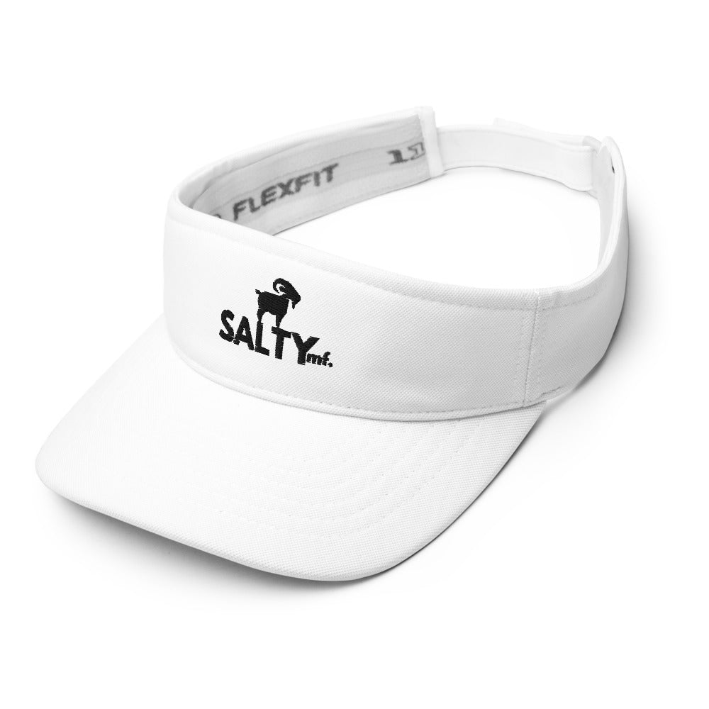 The SaltyMF White Black Logo Visor