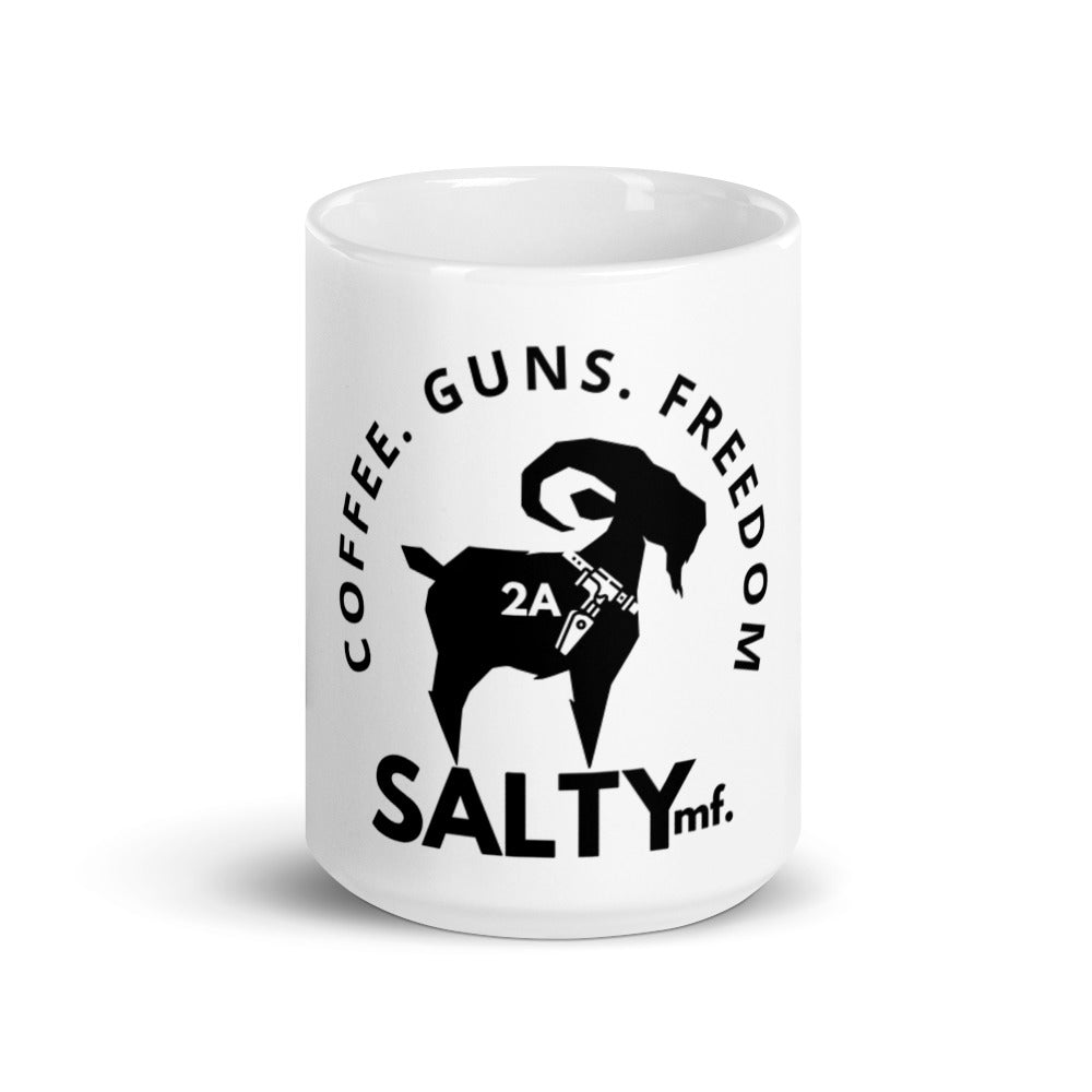 The SALTYMF Coffee Guns & Freedom Mug